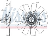 NISSENS 86259 - Embrague, ventilador del radiador