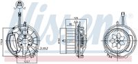 NISSENS 87524 - Vehículo con dirección a la izquierda / derecha: para vehíc. dirección a la derecha<br>Diámetro [mm]: 154<br>Restricción de fabricante: DENSO<br>Número de enchufes de contacto: 2<br>Potencia[W]: 240<br>Tensión [V]: 12<br>Artículo complementario / información complementaria 2: sin resistencia<br>