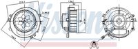 NISSENS 87525 - Vehículo con dirección a la izquierda / derecha: para vehic. dirección izquierda<br>Equipamiento de vehículo: para vehículos con climatizador automático<br>Artículo complementario / información complementaria 2: sin resistencia<br>