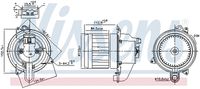 NISSENS 87609 - Diámetro [mm]: 135<br>Restricción de fabricante: VALEO<br>Número de enchufes de contacto: 2<br>Potencia[W]: 288<br>Tensión [V]: 12<br>Artículo complementario / información complementaria 2: sin resistencia<br>