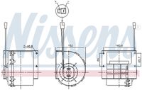 NISSENS 87613 - Número de enchufes de contacto: 2<br>Potencia[W]: 72<br>Sentido de giro: Sentido de giro a la derecha (horario)<br>Tensión [V]: 12<br>Artículo complementario / información complementaria 2: sin resistencia<br>