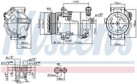 NISSENS 890006 - Compresor, aire acondicionado