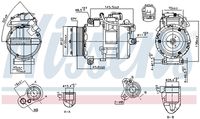 NISSENS 890012 - Compresor, aire acondicionado - ** FIRST FIT **