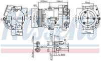 NISSENS 890058 - Compresor, aire acondicionado - ** FIRST FIT **