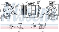 NISSENS 890249 - Compresor, aire acondicionado - ** FIRST FIT **