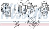 NISSENS 890264 - Compresor, aire acondicionado - ** FIRST FIT **