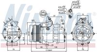 NISSENS 89037 - Compresor, aire acondicionado - ** FIRST FIT **