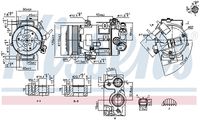 NISSENS 890420 - Compresor, aire acondicionado - ** FIRST FIT **