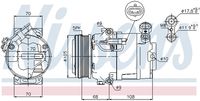 NISSENS 89050 - Compresor, aire acondicionado - ** FIRST FIT **