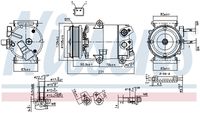 NISSENS 890588 - Compresor, aire acondicionado - ** FIRST FIT **