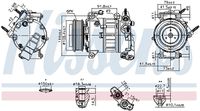 NISSENS 890589 - Compresor, aire acondicionado - ** FIRST FIT **