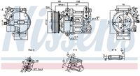 NISSENS 890591 - Compresor, aire acondicionado - ** FIRST FIT **