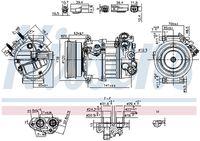 NISSENS 890593 - Compresor, aire acondicionado - ** FIRST FIT **