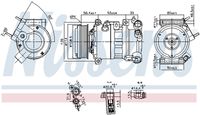 NISSENS 890599 - Compresor, aire acondicionado - ** FIRST FIT **