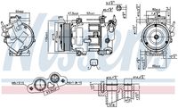 NISSENS 890606 - Compresor, aire acondicionado - ** FIRST FIT **