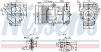 NISSENS 890663 - Compresor, aire acondicionado - ** FIRST FIT **