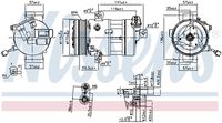 NISSENS 890667 - Compresor, aire acondicionado - ** FIRST FIT **