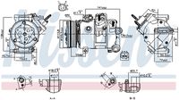 NISSENS 890772 - Compresor, aire acondicionado - ** FIRST FIT **