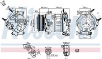 NISSENS 890796 - Compresor, aire acondicionado - ** FIRST FIT **