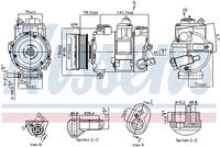 NISSENS 890773 - Compresor, aire acondicionado - ** FIRST FIT **