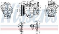 NISSENS 890763 - Compresor, aire acondicionado - ** FIRST FIT **