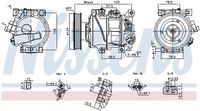 NISSENS 890896 - Compresor, aire acondicionado - ** FIRST FIT **