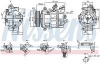 NISSENS 890893 - Compresor, aire acondicionado - ** FIRST FIT **