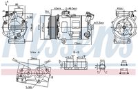 NISSENS 890947 - Compresor, aire acondicionado - ** FIRST FIT **