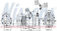 NISSENS 89095 - Compresor, aire acondicionado - ** FIRST FIT **