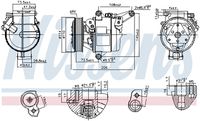 NISSENS 890948 - Compresor, aire acondicionado - ** FIRST FIT **