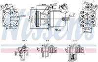 NISSENS 890950 - Compresor, aire acondicionado - ** FIRST FIT **