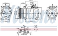 NISSENS 891005 - Compresor, aire acondicionado