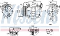 NISSENS 891016 - Compresor, aire acondicionado - ** FIRST FIT **