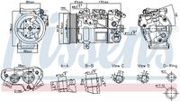 NISSENS 891017 - Compresor, aire acondicionado - ** FIRST FIT **