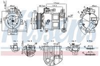 NISSENS 891186 - Compresor, aire acondicionado - ** FIRST FIT **