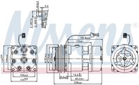 NISSENS 89141 - Compresor, aire acondicionado - ** FIRST FIT **