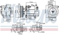 NISSENS 89549 - Compresor, aire acondicionado