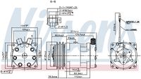 NISSENS 89849 - Compresor, aire acondicionado - ** FIRST FIT **