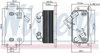 NISSENS 91254 - Radiador de aceite, aceite motor