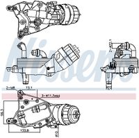 NISSENS 91349 - Equipamiento de vehículo: para vehículos con sistema Start&Stop<br>Tipo de refrigeración: rerigerado por agua<br>Profundidad de red [mm]: 207<br>Longitud de red [mm]: 311<br>Ancho de red [mm]: 184<br>Material de carcasa: Aluminio<br>Material: Aluminio<br>Número de nervaduras: 11<br>Ø salida [mm]: 16<br>Artículo complementario/Información complementaria: con alojamiento del filtro de aceite<br>Artículo complementario/Información complementaria: con juntas<br>Artículo complementario / información complementaria 2: con filtro<br>