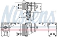 NISSENS 91328 - Radiador de aceite, aceite motor