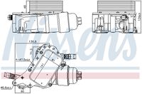 NISSENS 91339 - Radiador de aceite, aceite motor