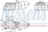 NISSENS 91357 - Radiador de aceite, aceite motor