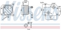 NISSENS 91519 - Radiador de aceite, aceite motor