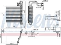 NISSENS 92333 - Evaporador, aire acondicionado