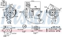 NISSENS 93297 - Código de motor: OM 457.948<br>Código de motor: OM 457.980<br>para OE N°: 009 096 9299<br>para código de equipamiento especial: 522027 31<br>Tipo de sobrealimentación: Turbocompresor de gases de escape<br>para OE N°: A0090969299<br>Peso neto [g]: 25538<br>Ancho de embalaje [cm]: 29,00<br>long. de embalaje [cm]: 37,5<br>h embalaje [cm]: 38,00<br>