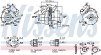 NISSENS 93830 - Código de motor: M9R<br>Tipo de servicio: neumático<br>Tipo de sobrealimentación: Turbocompresor de gases de escape<br>Tipo de refrigeración: refrigerado con aceite<br>Tipo de refrigeración: rerigerado por agua<br>Artículo complementario/Información complementaria: sin válvula de descarga eléctrica<br>Artículo complementario/Información complementaria: con juntas<br>