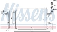 NISSENS 940909 - Condensador, aire acondicionado