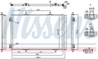 NISSENS 941276 - Condensador, aire acondicionado