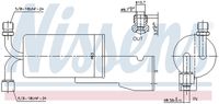 NISSENS 95120 - Filtro deshidratante, aire acondicionado